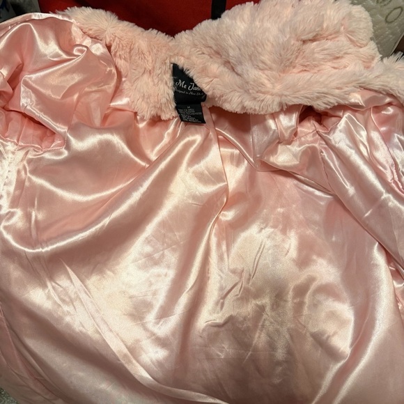 Me Jane Faux Fur Pink Teddy Jacket - Picture 9 of 10